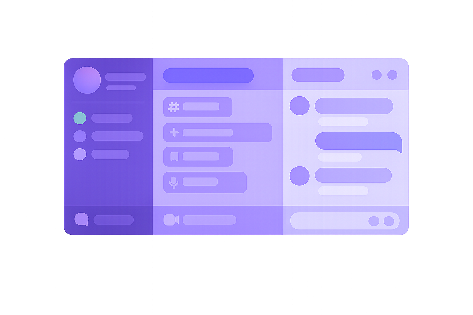 Discord app interface