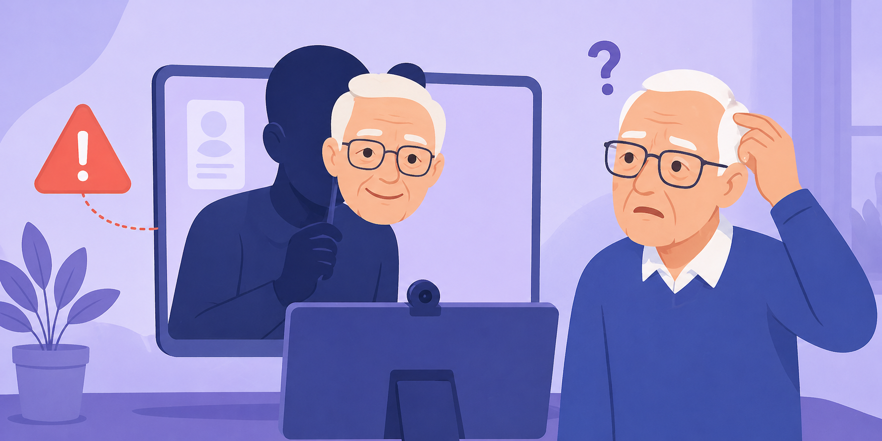 Persoon met een masker dat een identiteitskaart vasthoudt